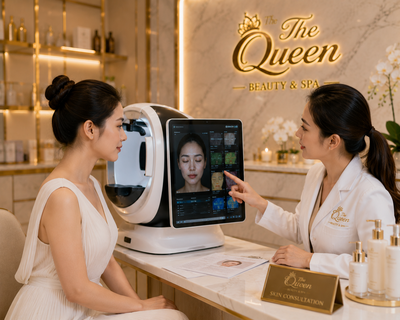 Kết quả phun xăm thẩm mỹ chân mày và môi tại The Queen Spa